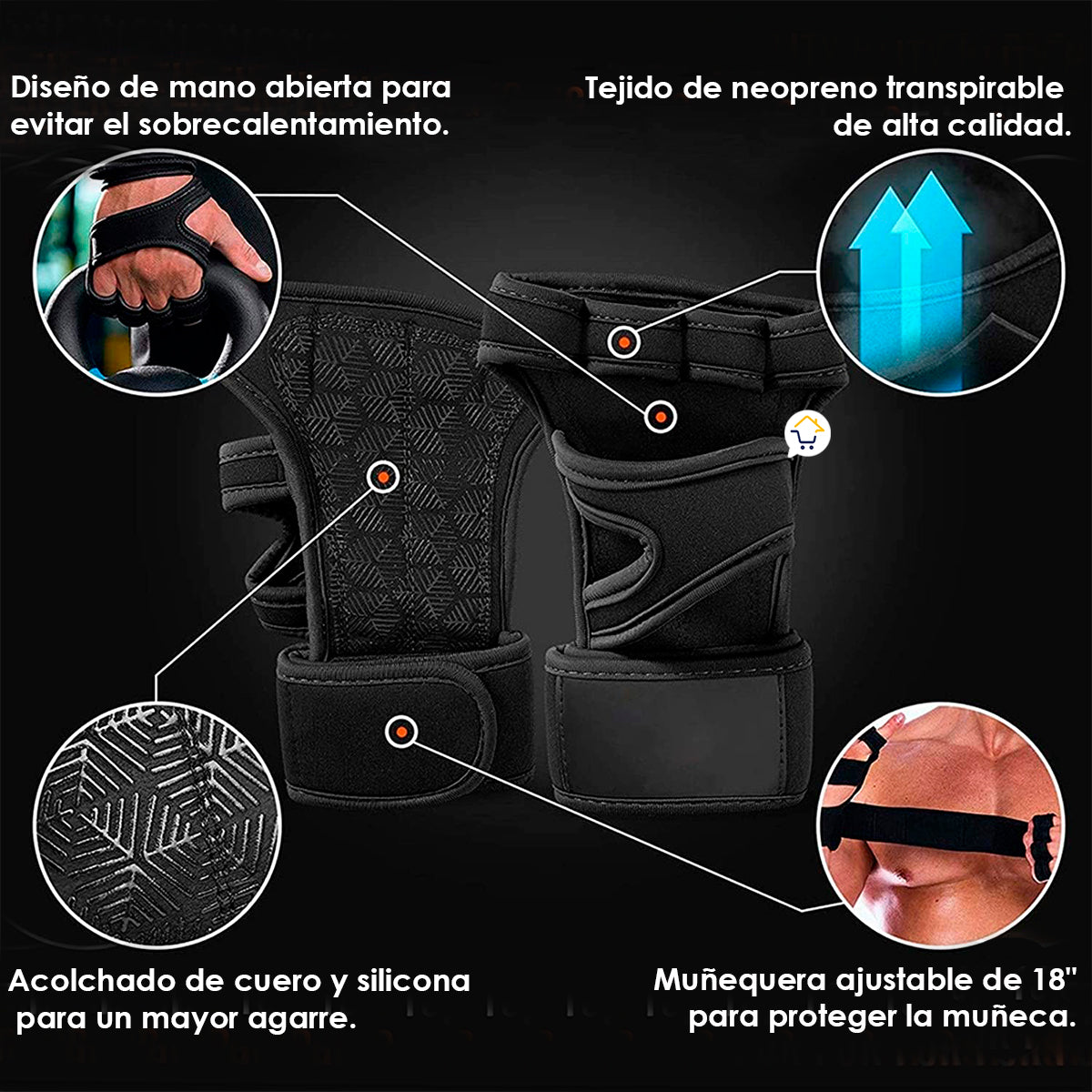 GYmBro™ Guantes Calleras + Termo Shaker CFAT01